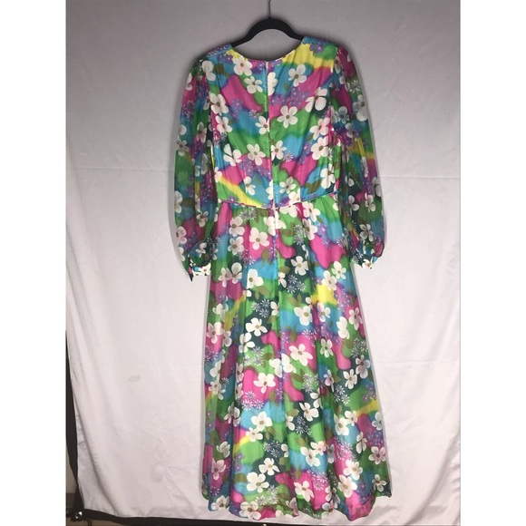 Conrad Lingerie Vintage Flower Lounge Dress - Picture 10 of 11